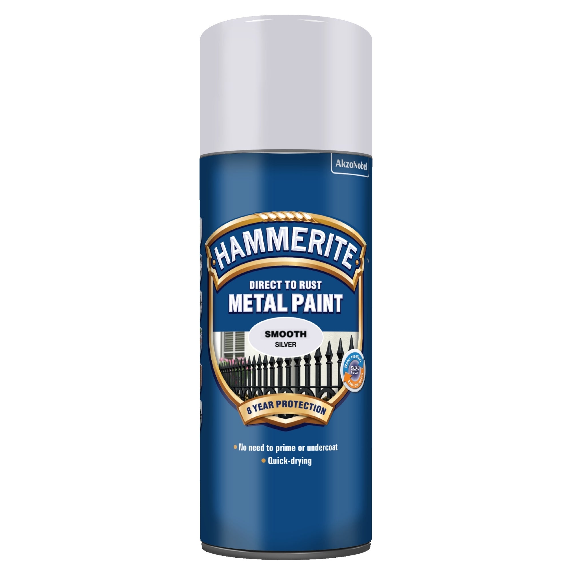 Hammerite Hammered Finish Spray - Sølv