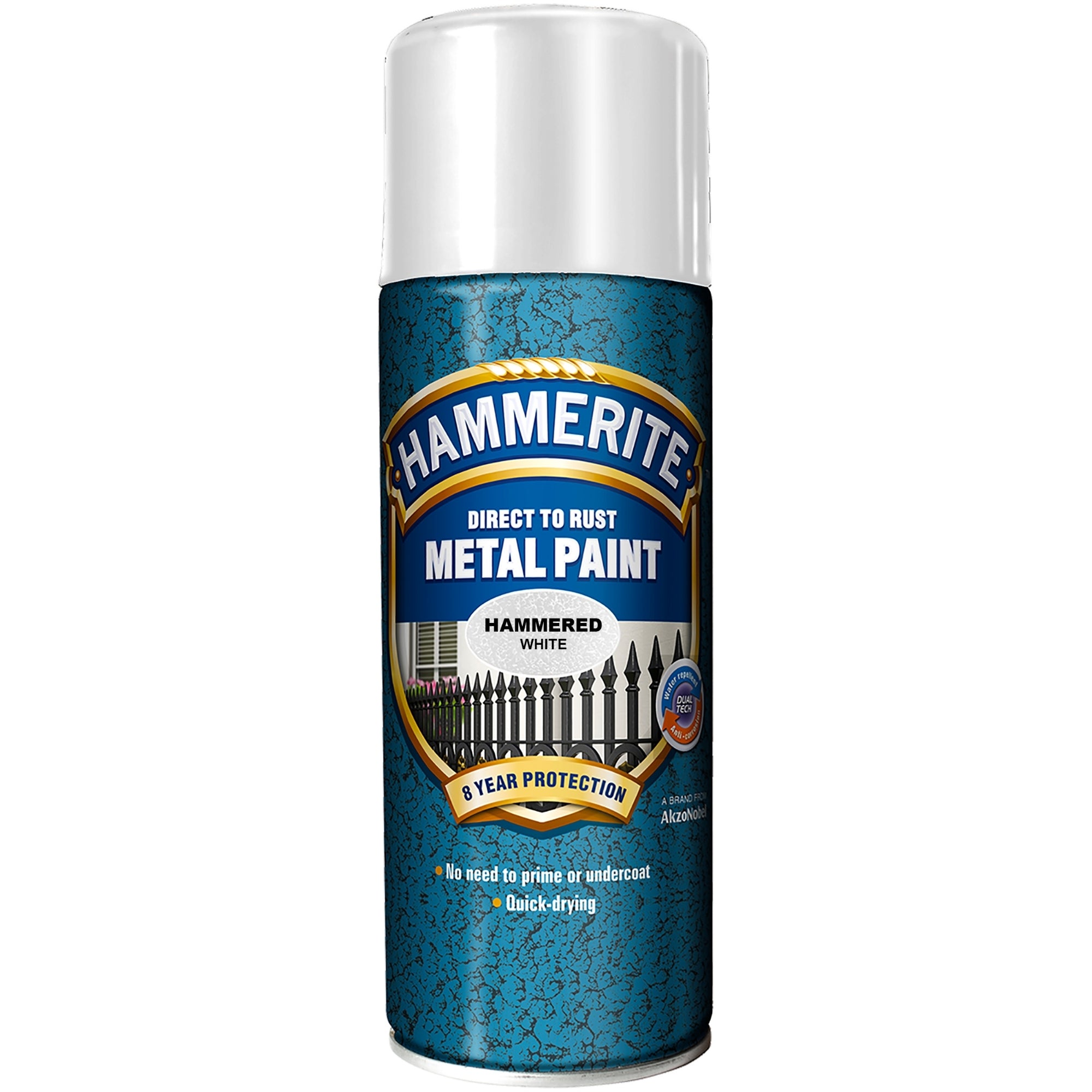 Hammerite Hammered Finish Spray - Hvid
