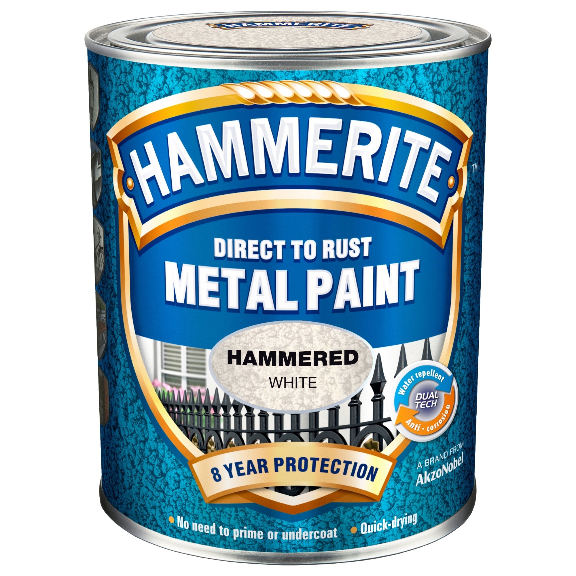 Hammerite Hammered Finish - Hvid