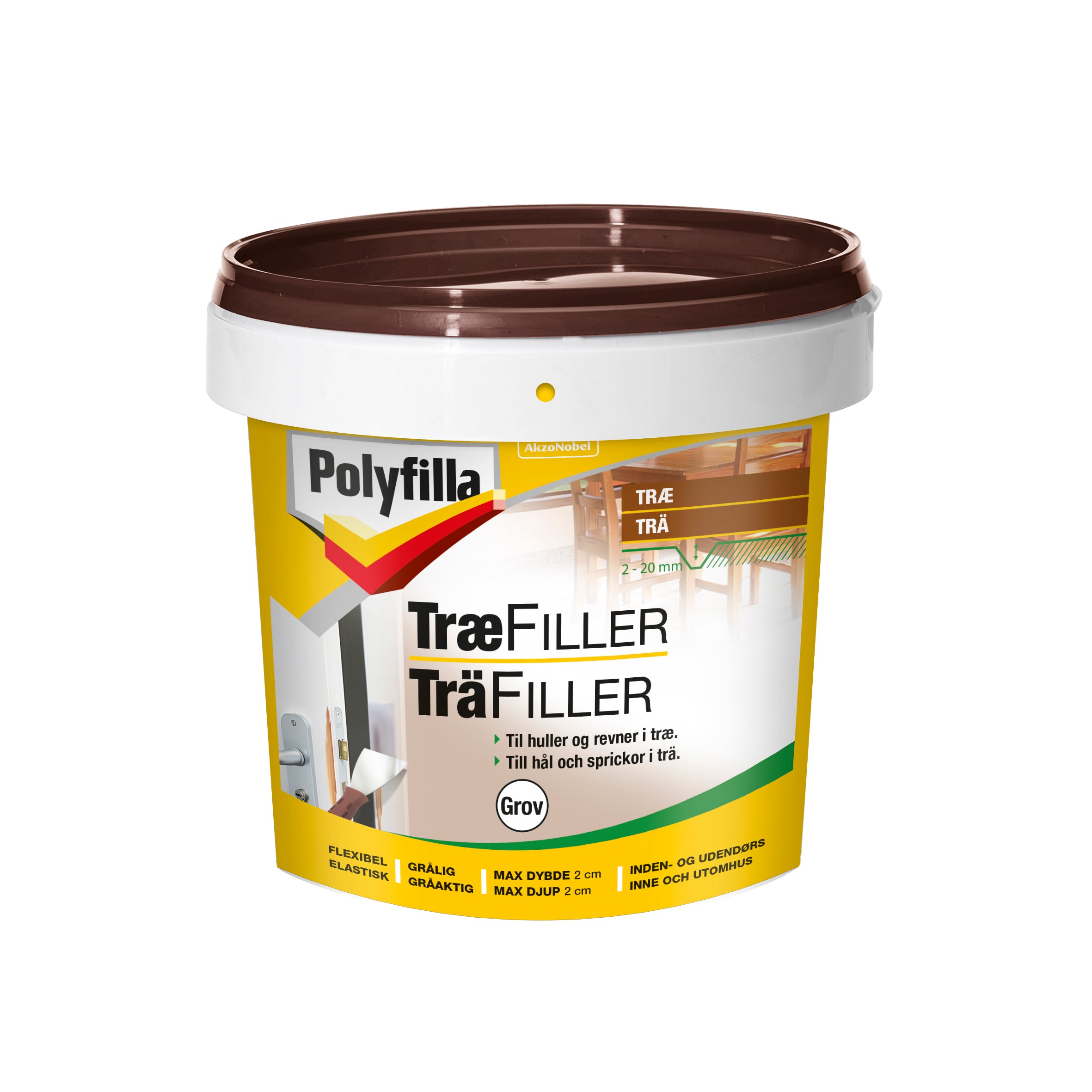 Polyfilla Træfiller Grov 1 kg