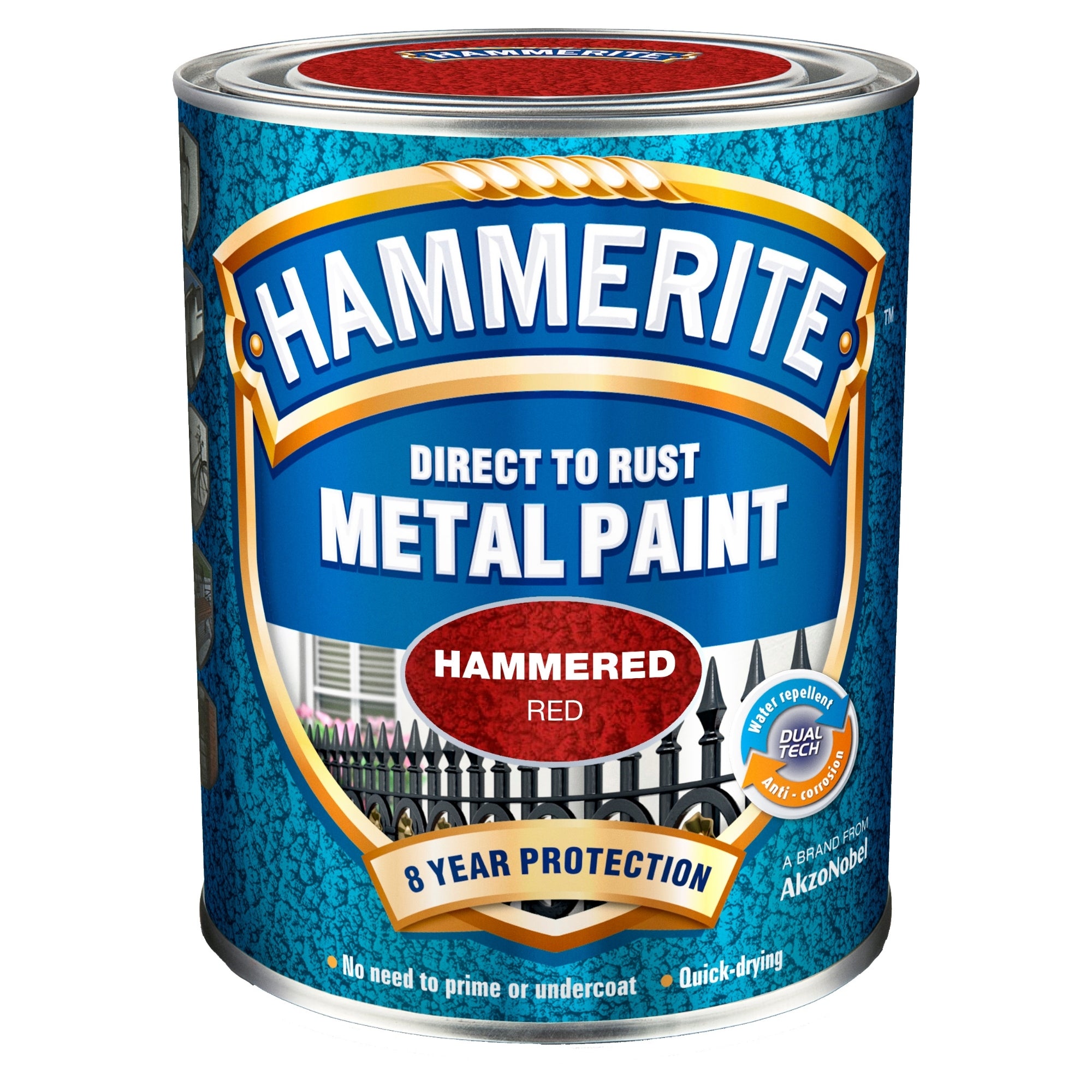 Hammerite Hammered Finish - Rød