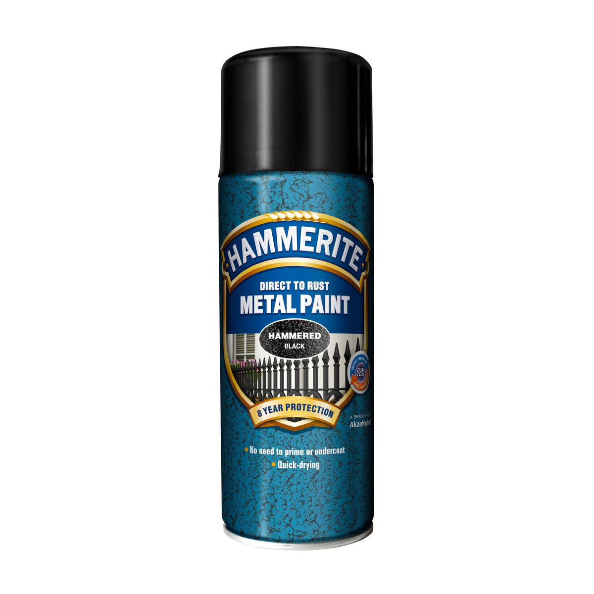 Hammerite Hammered Finish Spray - Sort – Mal & Spar