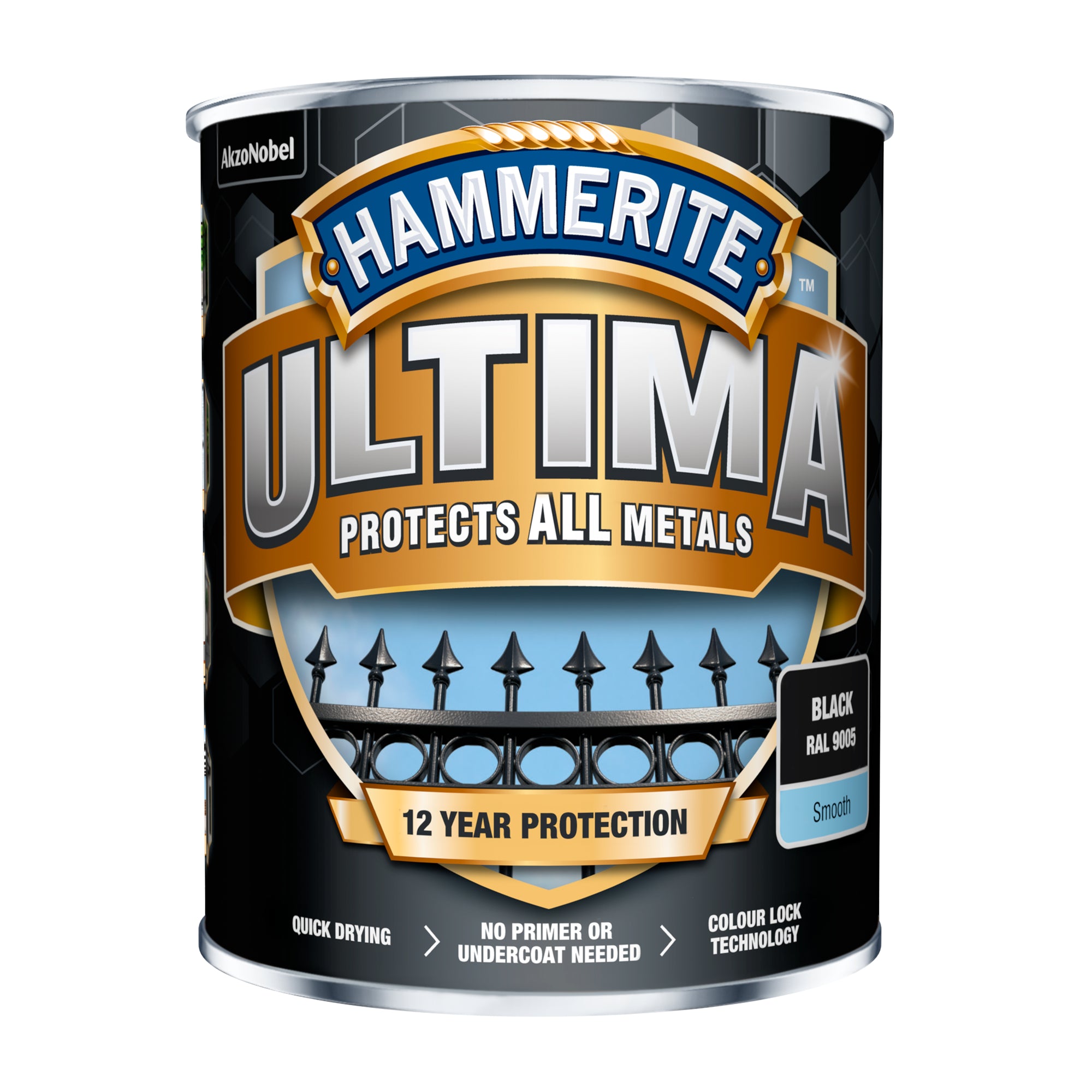Hammerite Ultima Smooth - Sort