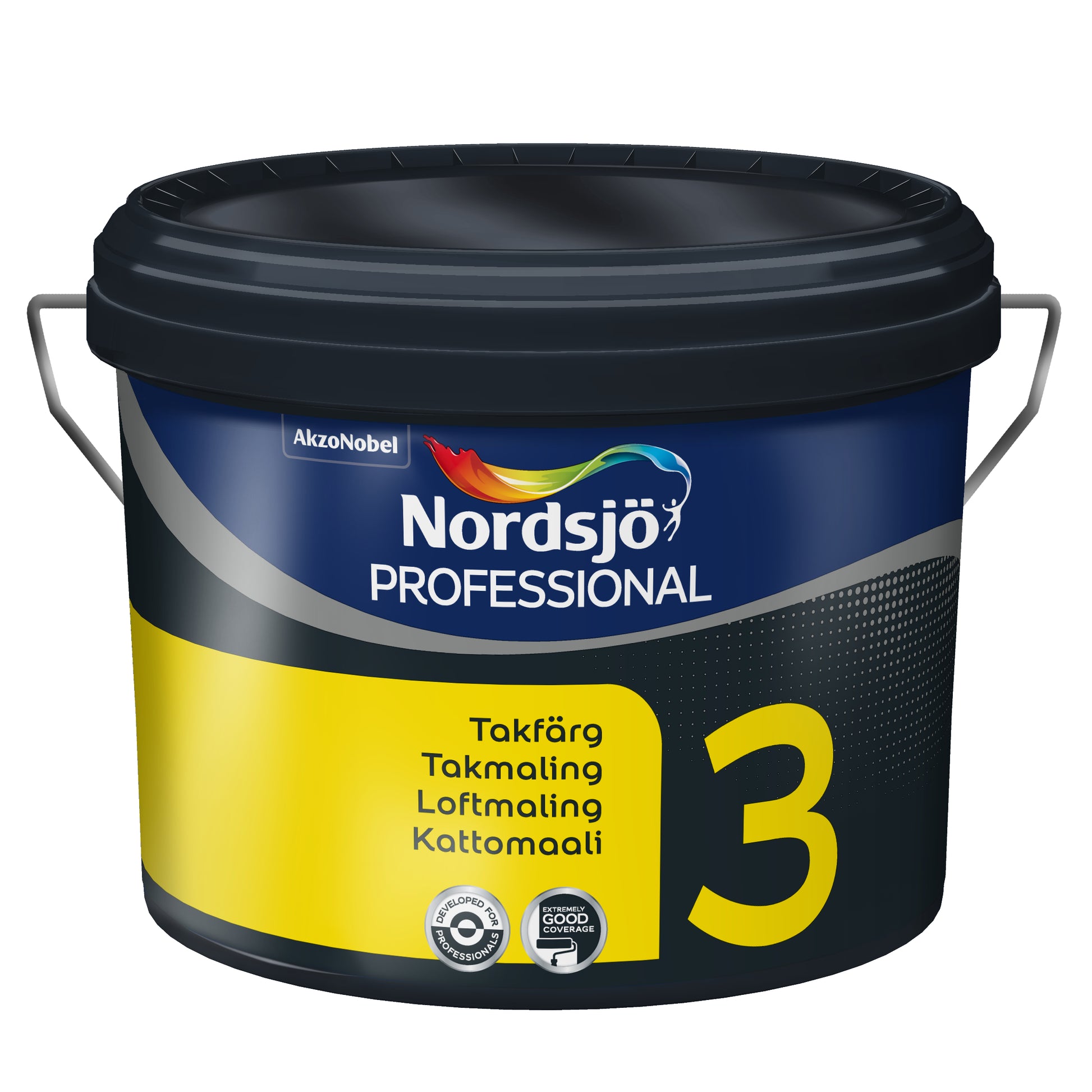 Nordsjö Pro 3 loftmaling - Sort