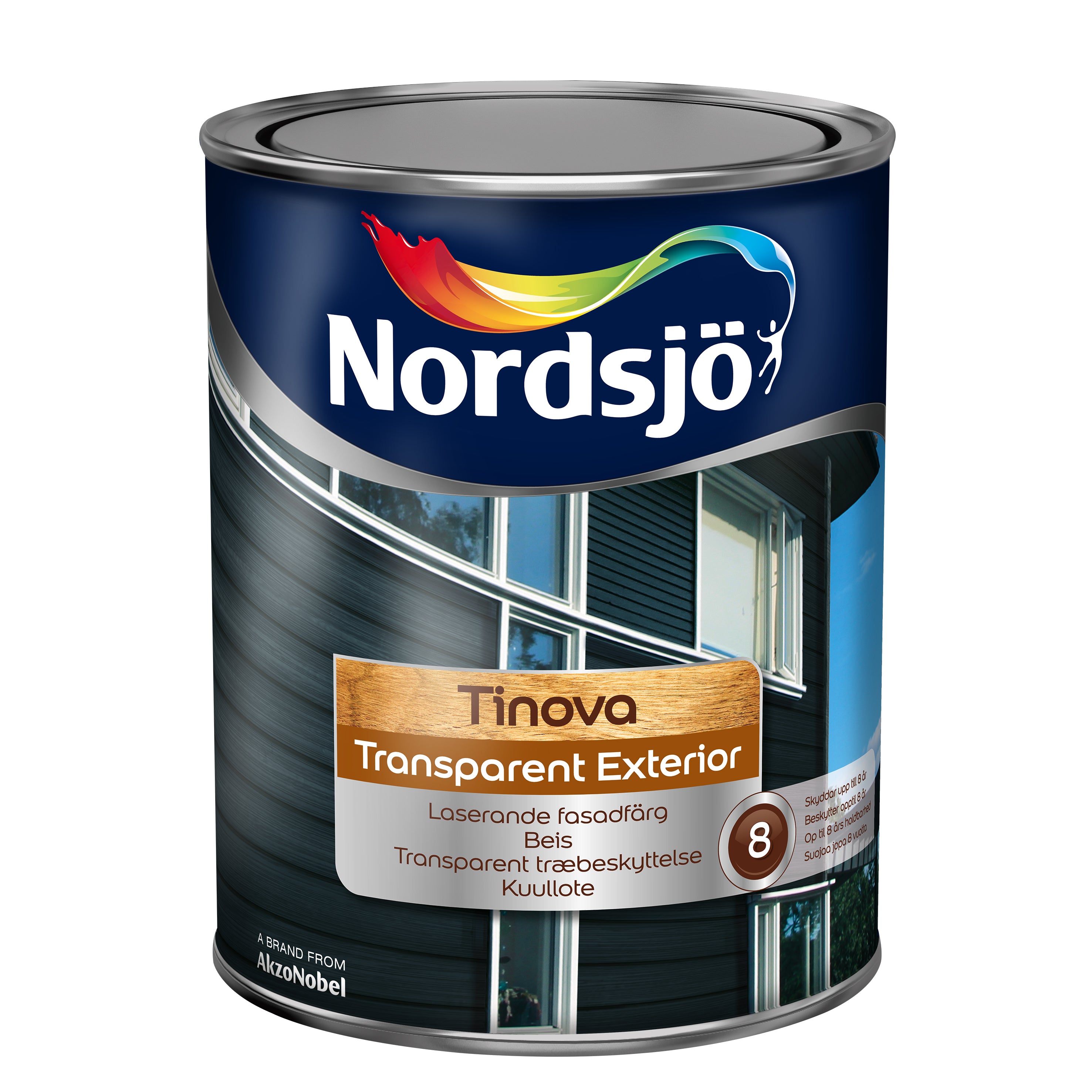 Nordsjö Tinova Transparent Exterior - 362 Sort Brun