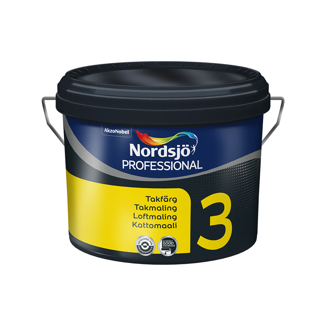 Nordsjö Pro 3 loftmaling - Sort