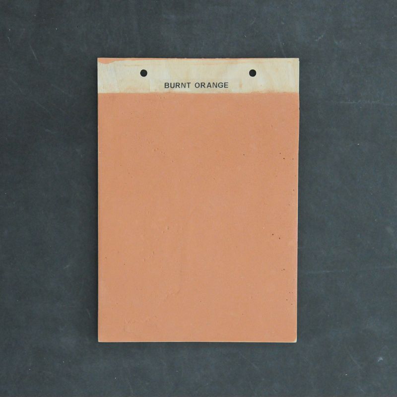 Fácil indfarvet sandspartel Burnt Orange (Orange) inkl. 1 liter finish