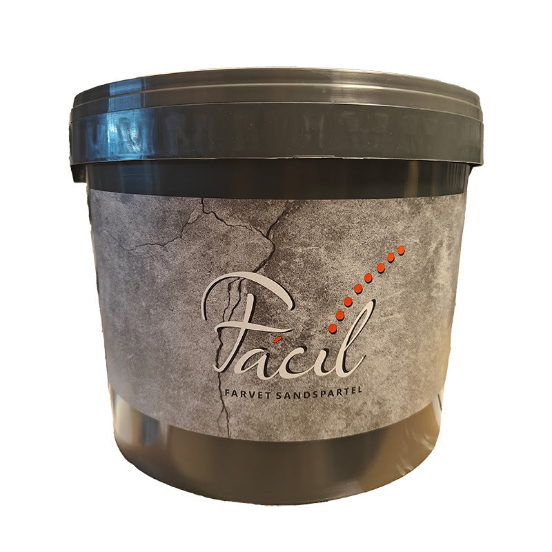 Fácil indfarvet sandspartel City Grey (Grå) inkl. 1 liter finish