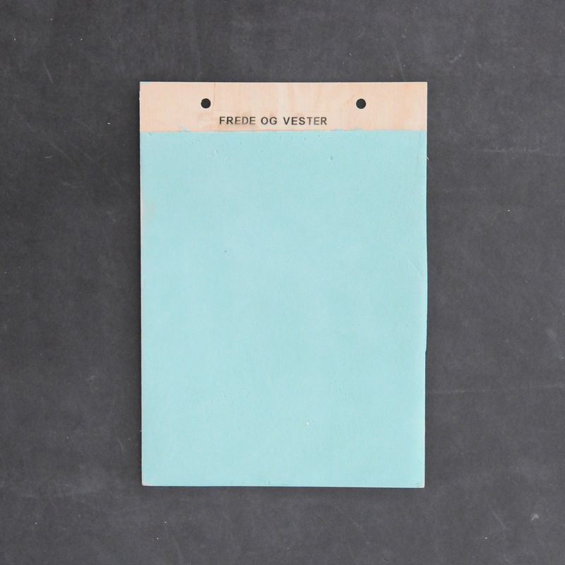 Fácil indfarvet sandspartel Frede og Vester (Turkis) inkl. 1 liter finish