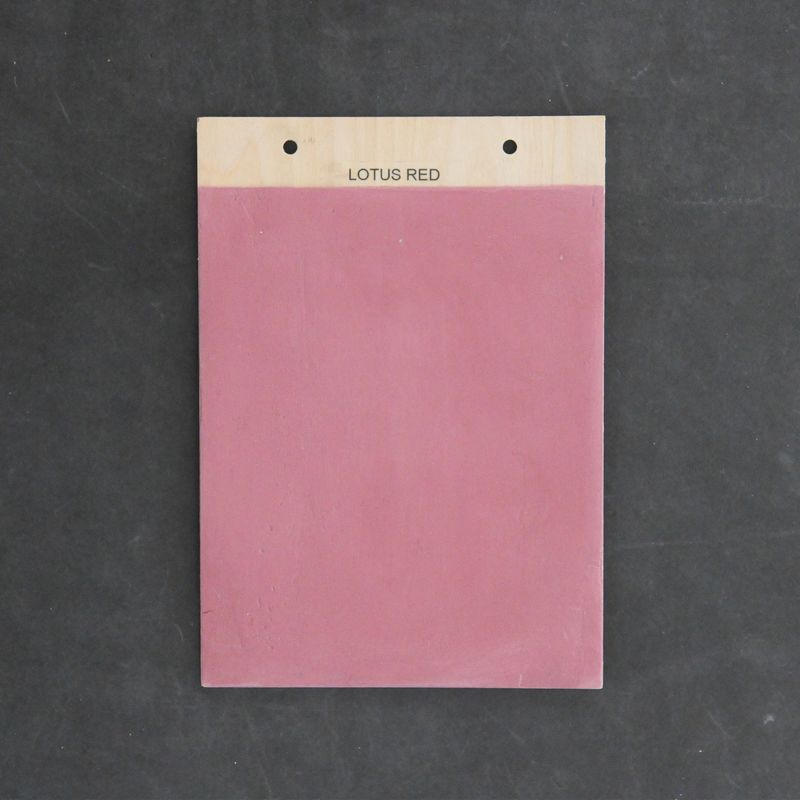 Fácil indfarvet sandspartel Lotus Red (Lyserød) inkl. 1 liter finish