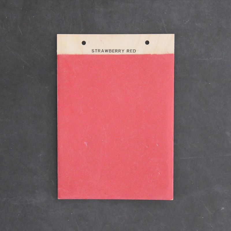 Fácil indfarvet sandspartel Strawberry Red (Rød) inkl. 1 liter finish