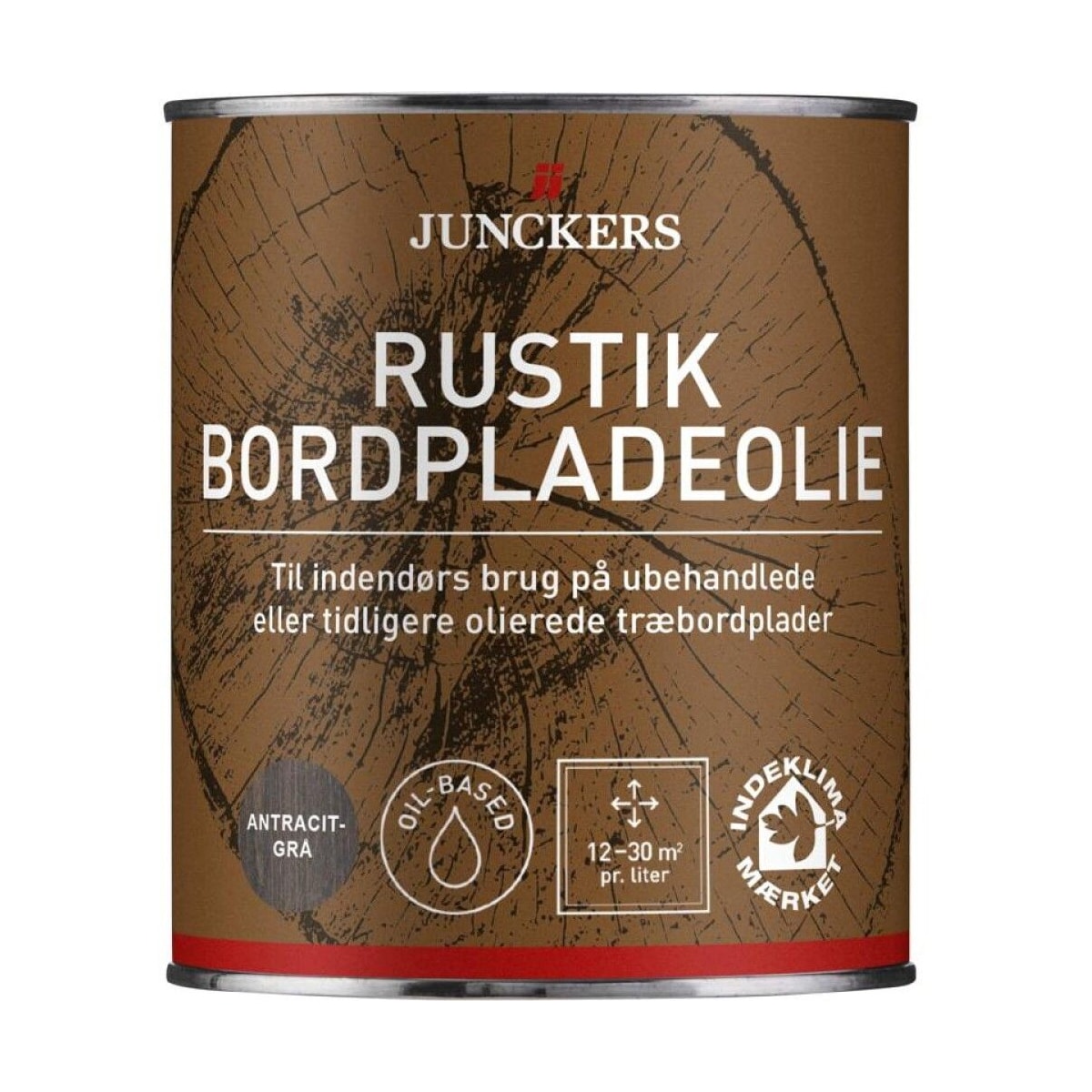 Junckers Rustik Bordpladeolie Antracit 3/4 Liter