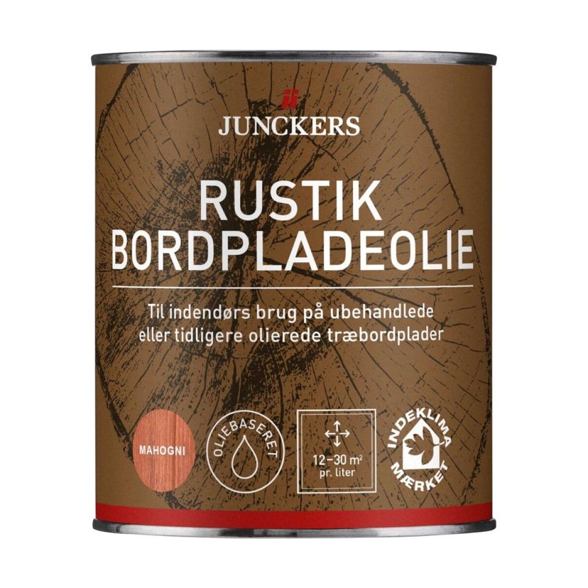 Junckers Rustik Bordpladeolie Mahogni 3/4 Liter