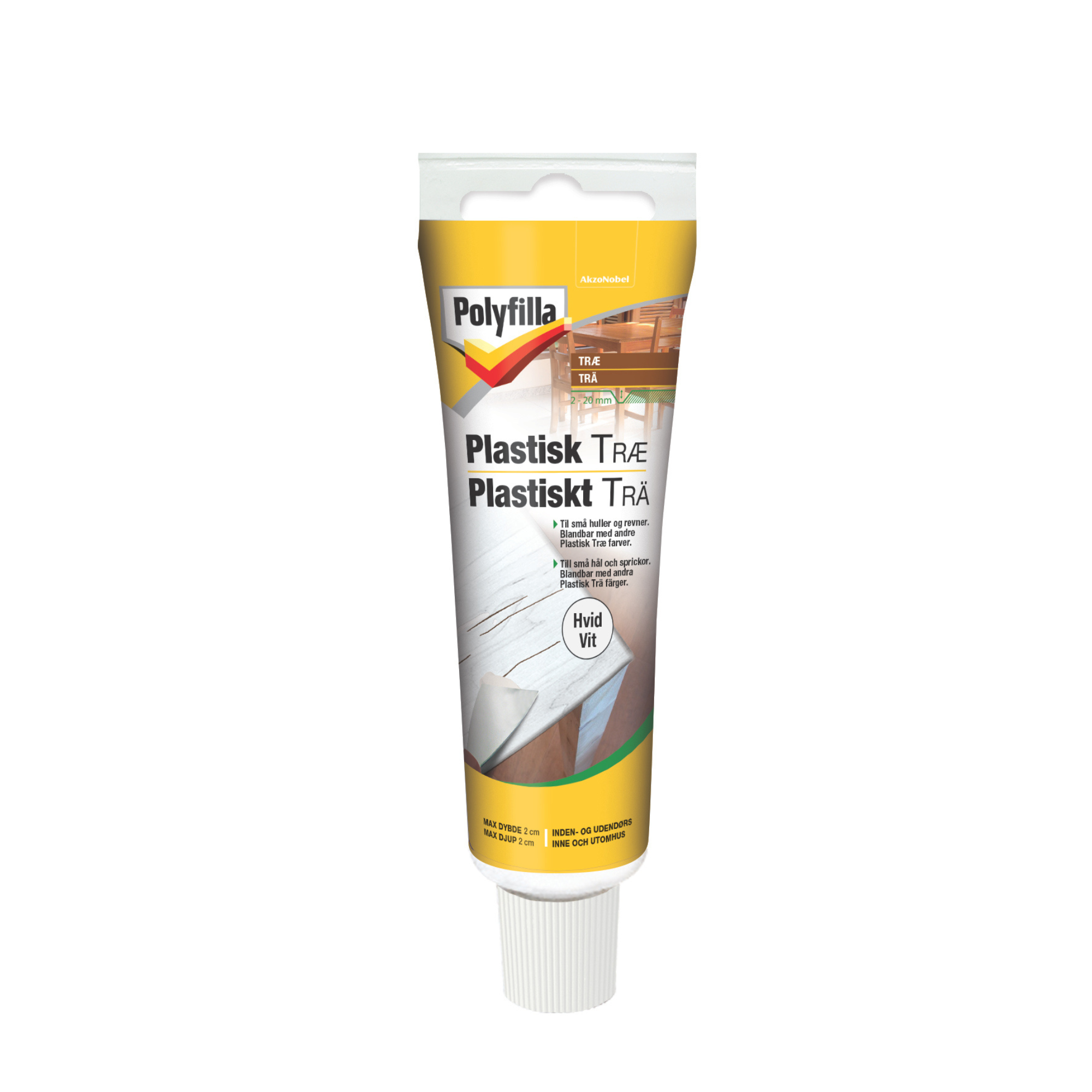 Polyfilla Plastisk Træ Hvid