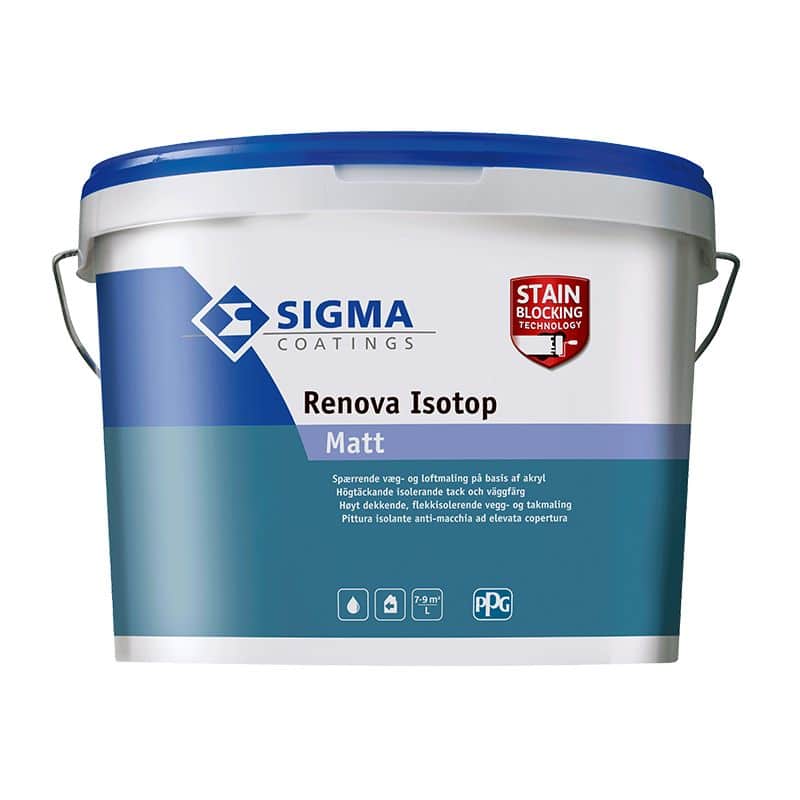 Sigma Renova Isotop Matt Glans 5 Hvid 10 Liter