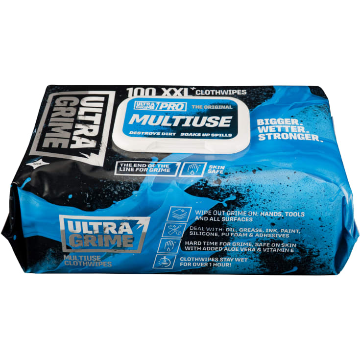UltraGrime Pro allround XXL+ renseservietter pk. m/100stk