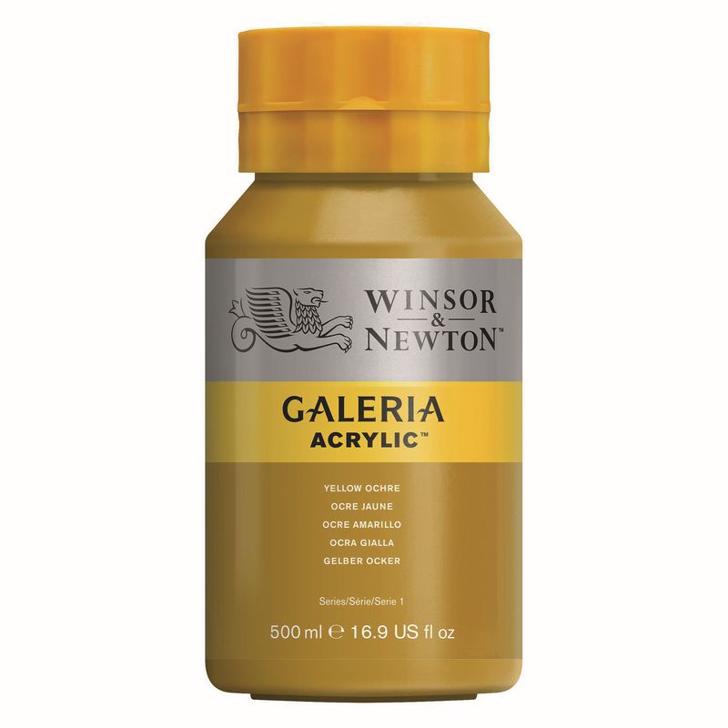 Winsor & Newton Galeria Yellow ochre Akrylfarve 500 ml