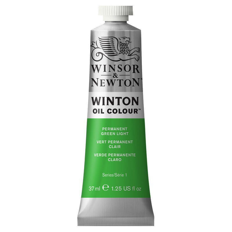 Winsor & Newton Winton Permanent Green Light Oliefarve 483 37 ml