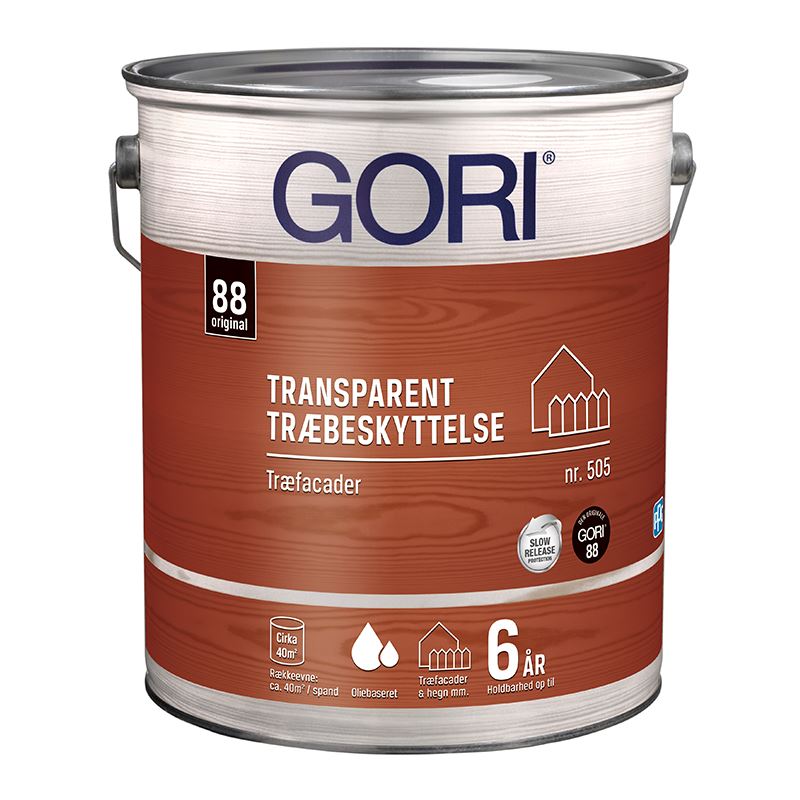 GORI Transparent Træbeskyttelse Træfacader 505 – Tryk Grøn